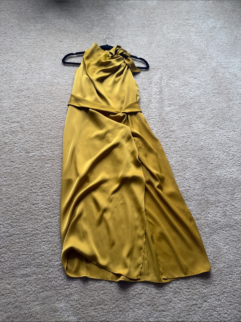 Banana Republic Midi Dress in Mustard